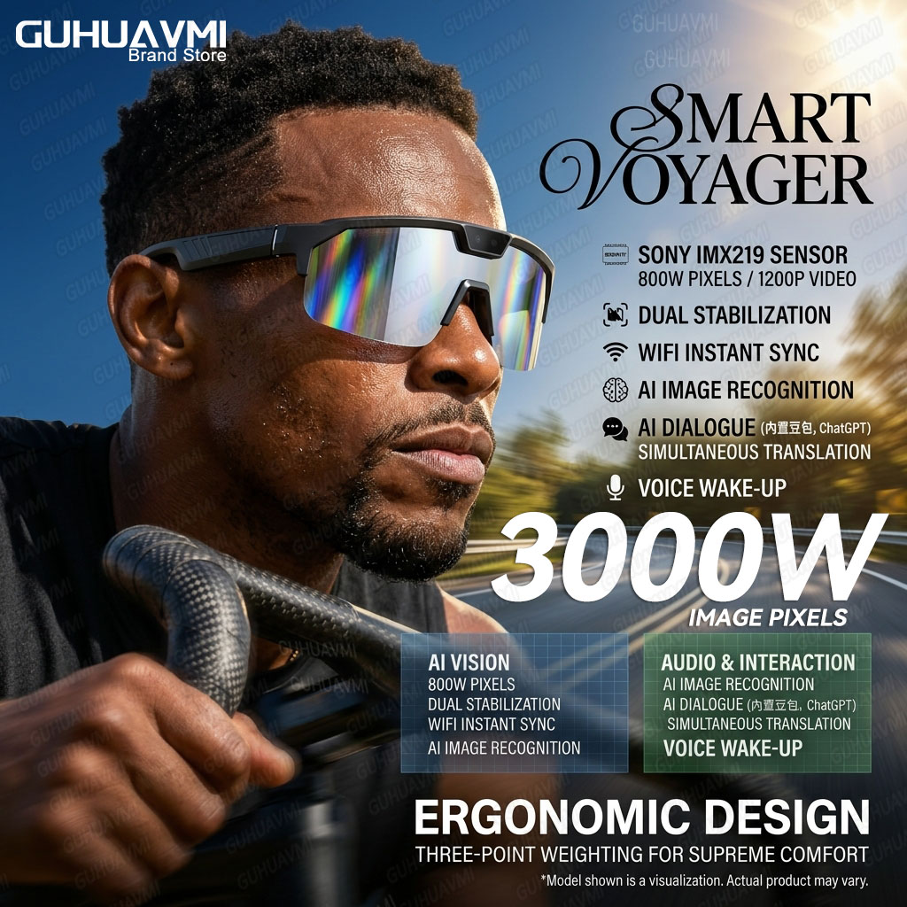 Mix Audio Music - Gafas Inteligentes Fotocromáticas con Cámara HD