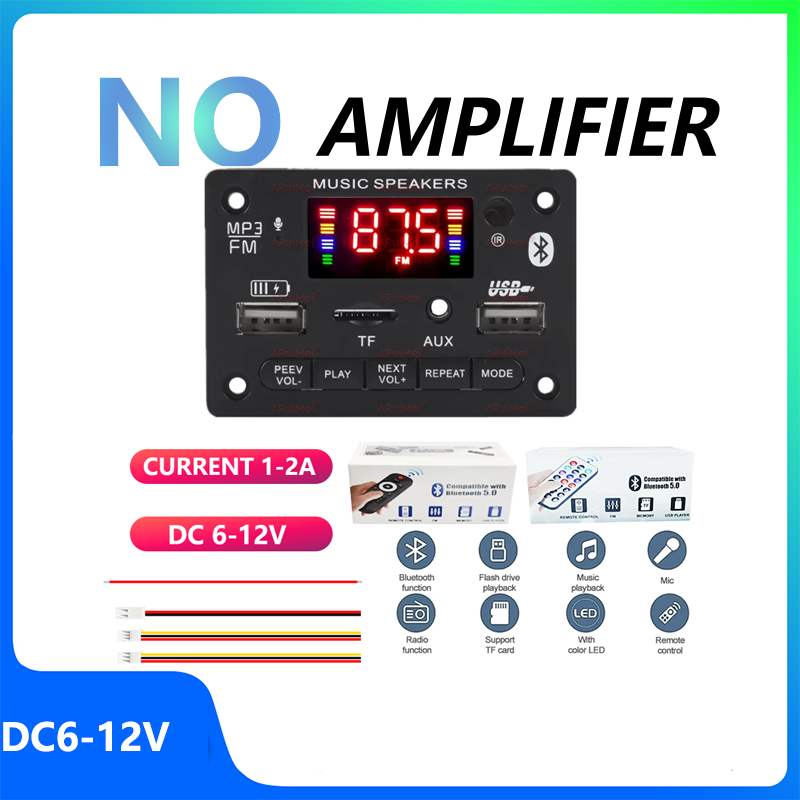 Audio Music Recorder - Sin amplificador Bluetooth 5,3 placa decodificadora