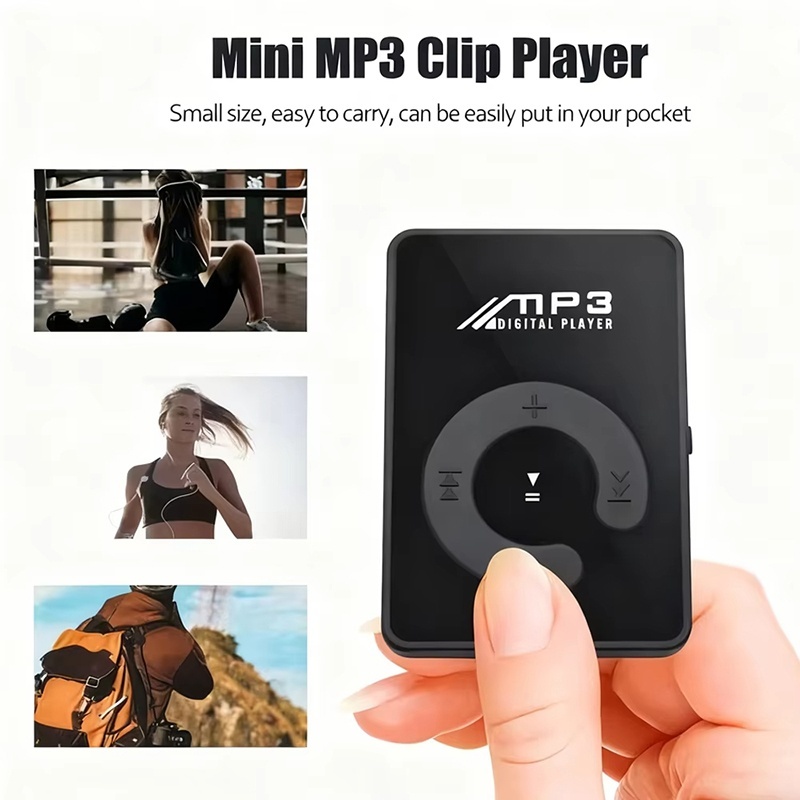 Audio Music App - Reproductor MP3 portátil con clip, compatible
