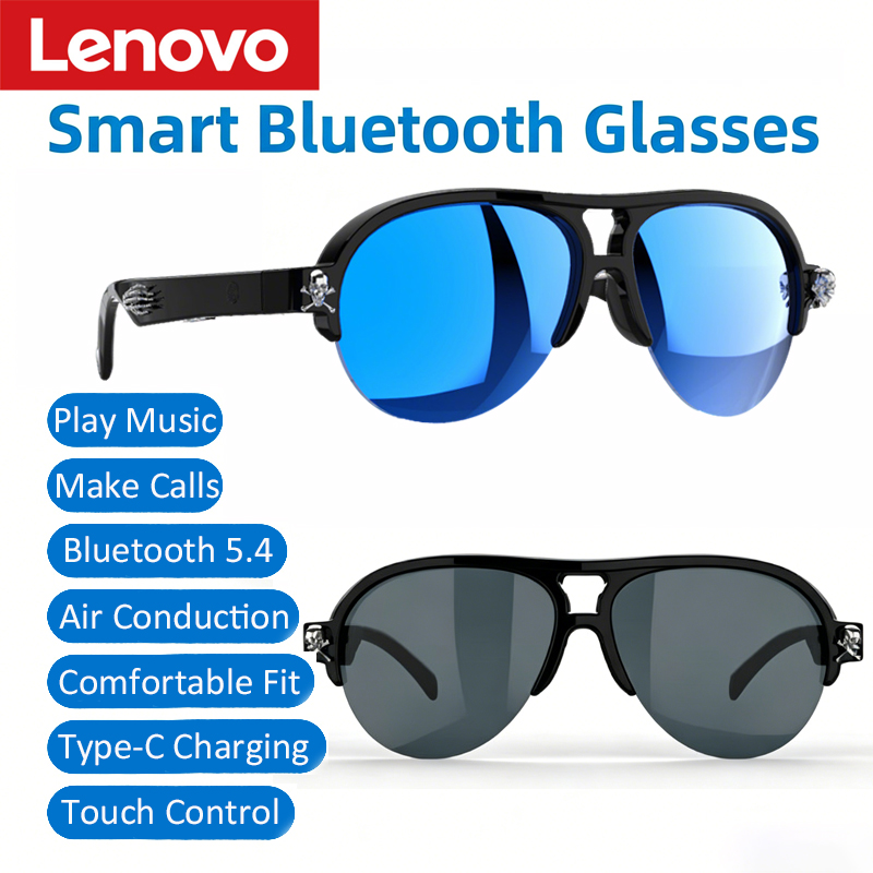 Mix Audio Music - Gafas Inteligentes Lenovo con Bluetooth, IA,