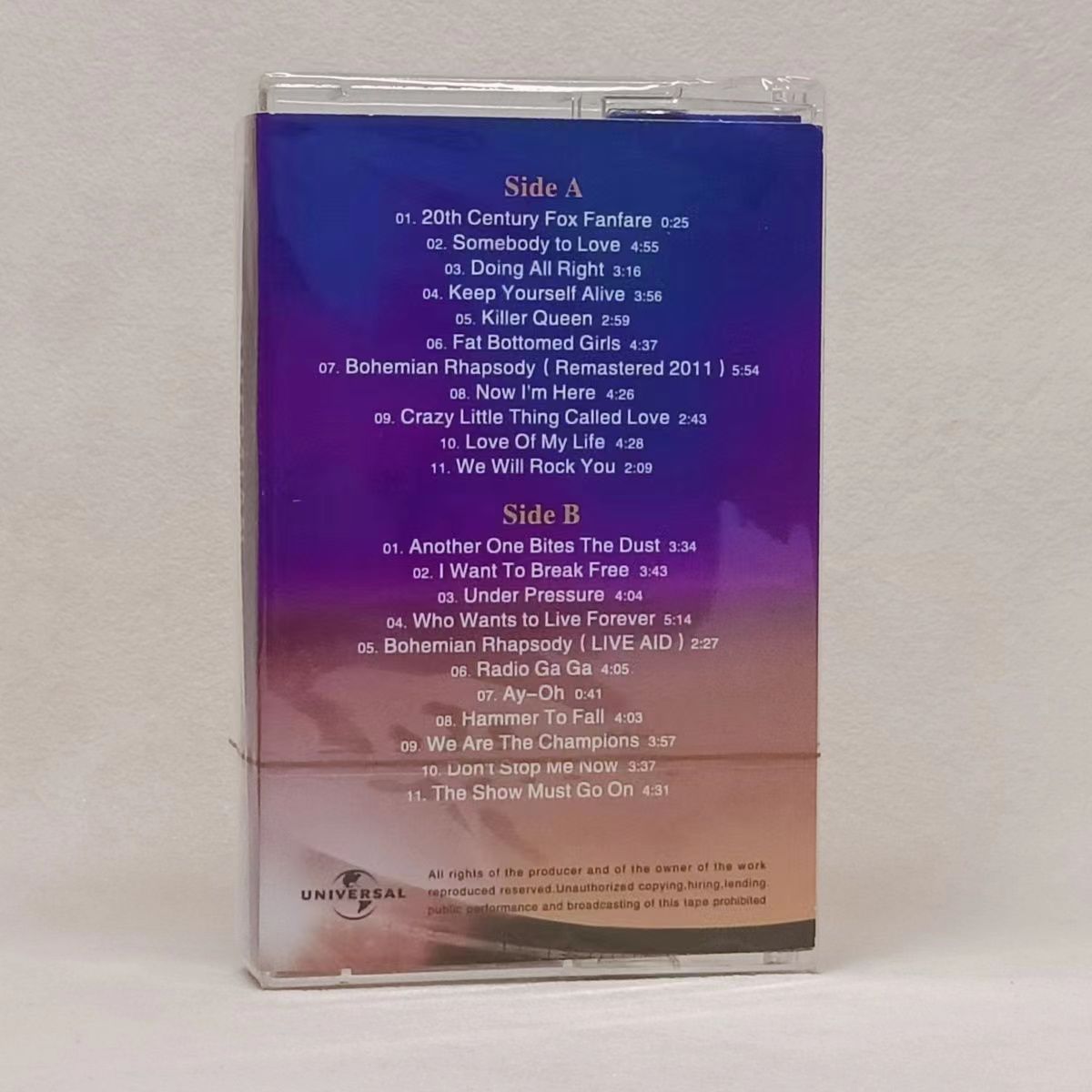 Cinta musical clásica Queen Fr - Audio Music Recorder reseña y precio