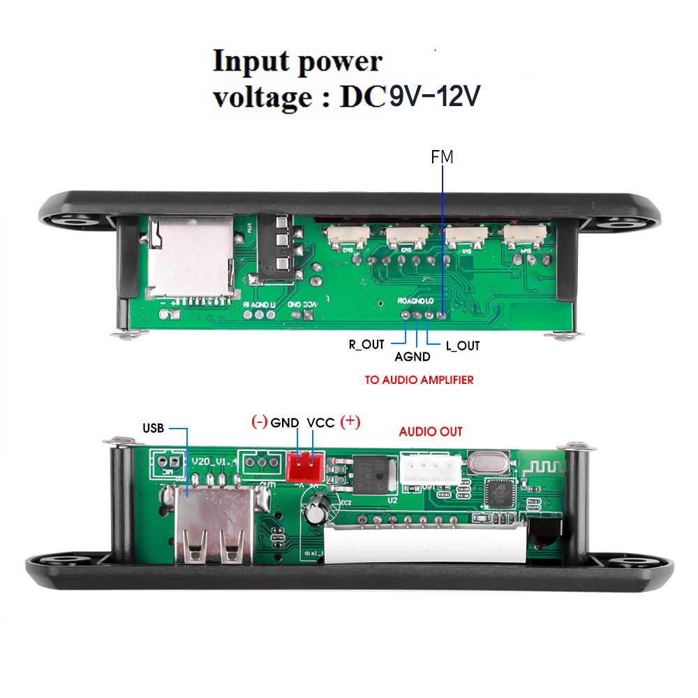 1-5 uds 9V 12V MP3 WMA placa d - Audio Music Recorder reseña y precio