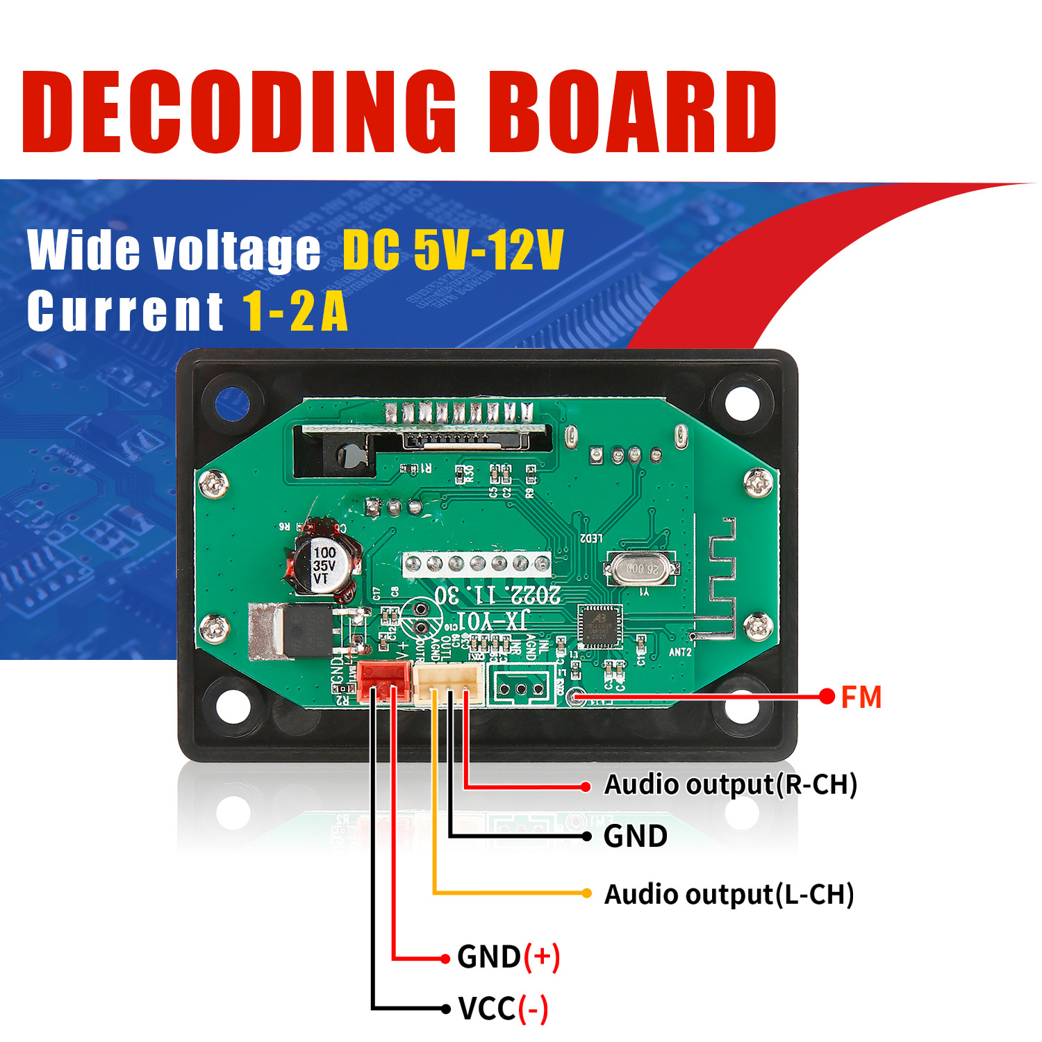 12V inalámbrico manos libres B - Audio Music Recorder reseña y precio