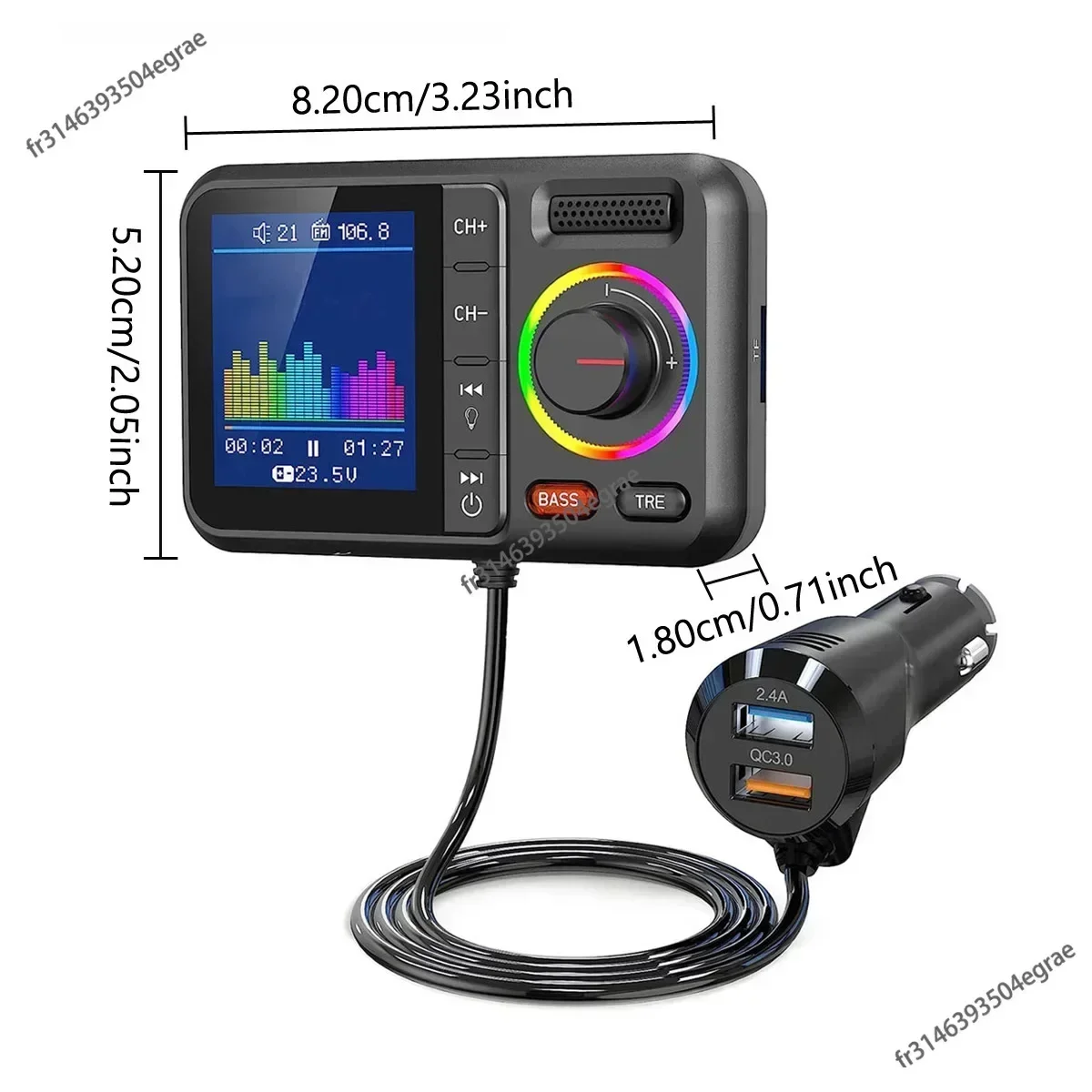 Transmisor FM Inalámbrico con  - Audio Music App reseña y precio