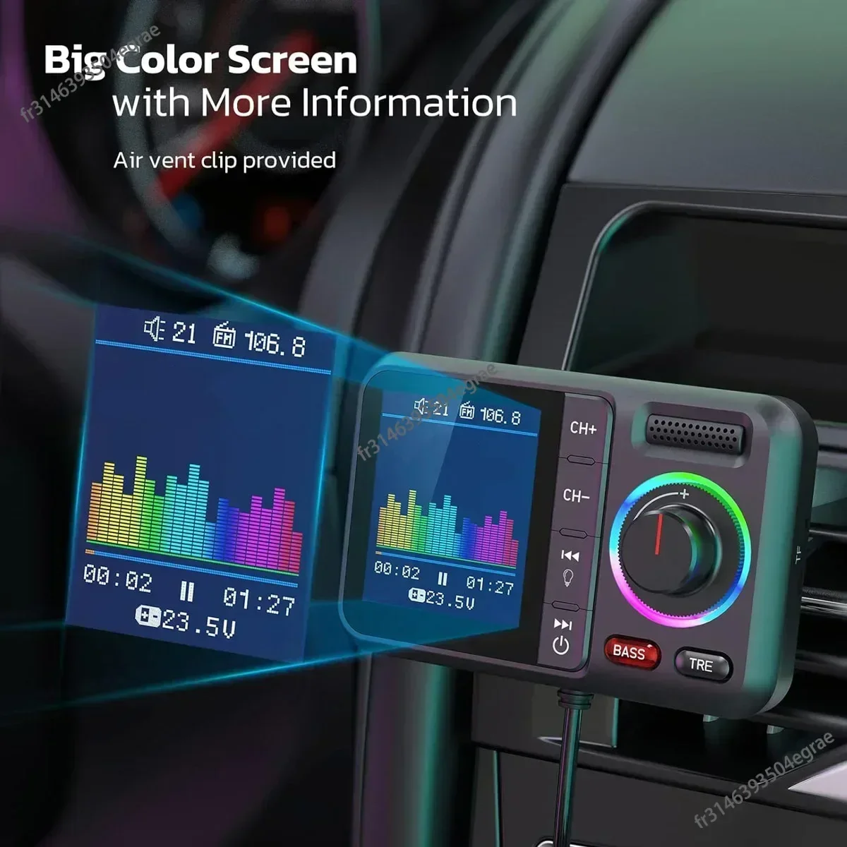 Transmisor FM Inalámbrico con  - Audio Music App reseña y precio